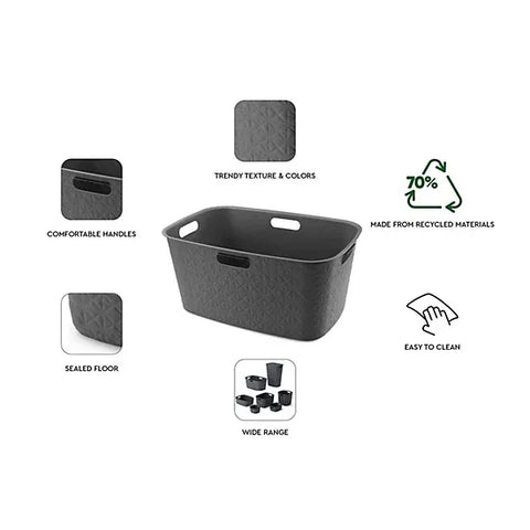 Curver Laundry Basket Curver Laundry Basket Dark Grey