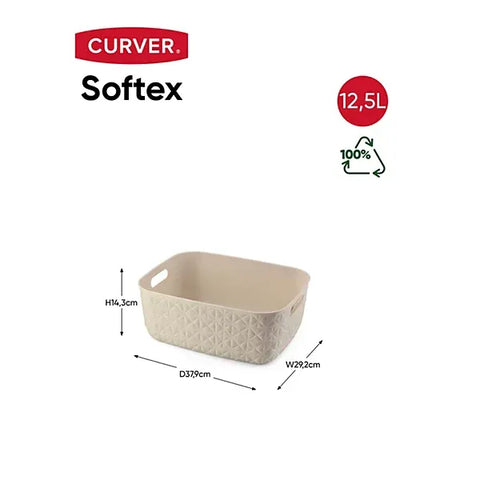 Curver Softex Basket Chalk White M