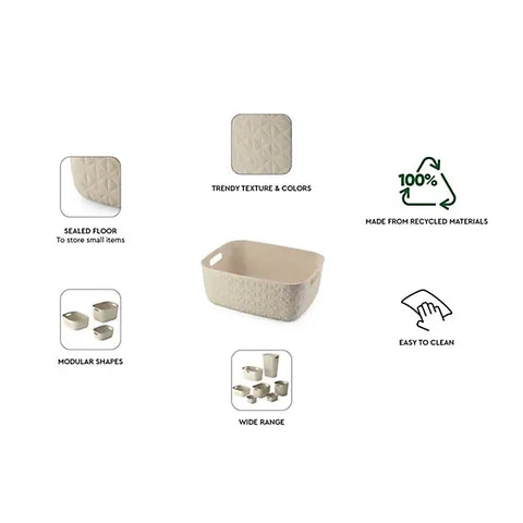 Curver Softex Basket Chalk White M