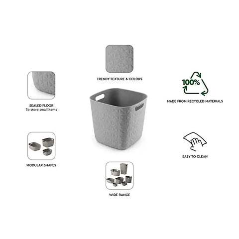 Curver Storage Basket Curver Softex Basket Cube Taupe