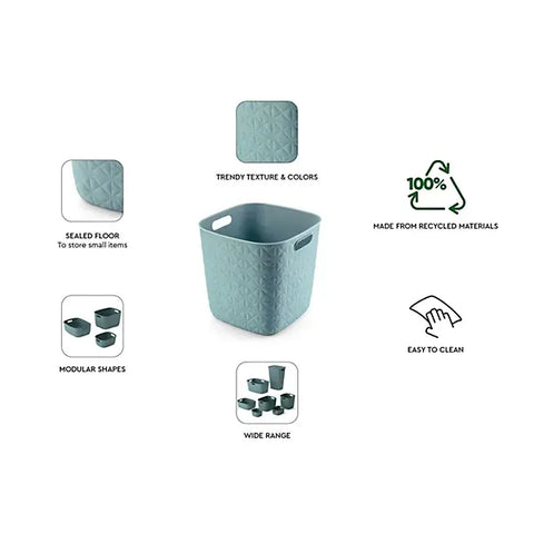 Curver Storage Basket Curver Softex Basket Cube Teal