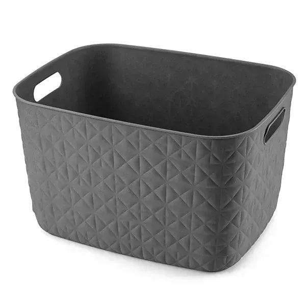 Curver Storage Basket Curver Softex Basket Dark Grey L