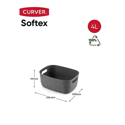 Curver Softex Basket Dark Grey S