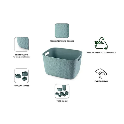 Curver Storage Basket Curver Softex Basket Teal L