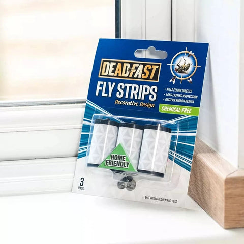 Deadfast Fly & Wasp Control Deadfast Decorative Fly Strips PK3