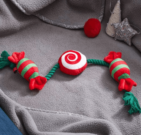 Zoon Dog Toys DIMENSIONS NEEDED Zoon Tugga Christmas Sweets Dog Toy