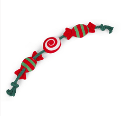 Zoon Dog Toys DIMENSIONS NEEDED Zoon Tugga Christmas Sweets Dog Toy