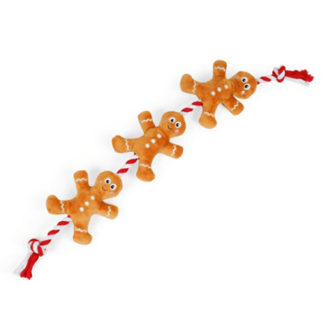Zoon Dog Toys DIMENSIONS NEEDED Zoon Tugga Gingerbread Dog Toy
