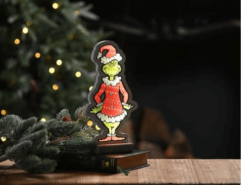 Festive LED light Disney Grinch LED Christmas Infinity Light – 20cm