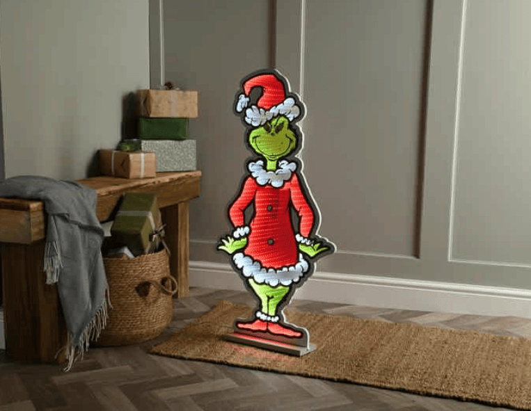 Festive LED light Disney Grinch LED Christmas Infinity Light – 90cm