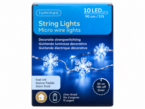 Lumineo 10 Micro-LED String Lights - Assorted Designs