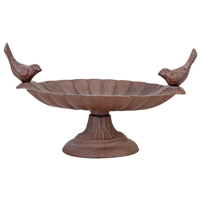 Fallen Fruits Bird Feeders Fallen Fruits Bird Bath With Two Birds