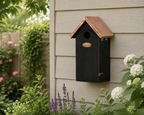 Fallen Fruits Bird House Fallen Fruits Black Copper Bird House - Great Tit