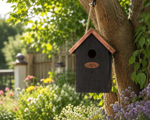Fallen Fruits Bird House Fallen Fruits Black Copper Bird House - Winter Wren