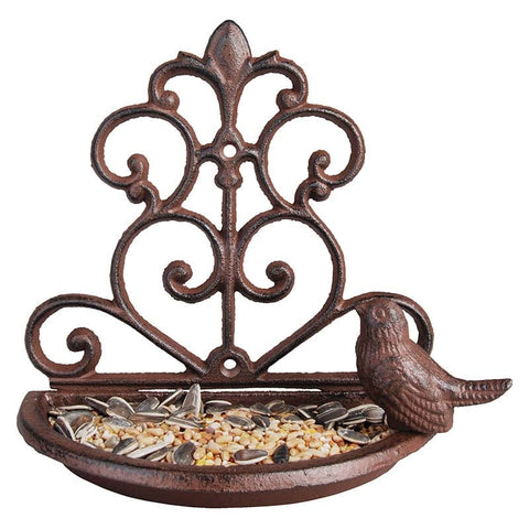 Fallen Fruits Bird Feeders Fallen Fruits Cast Iron Wall Bird Feeder