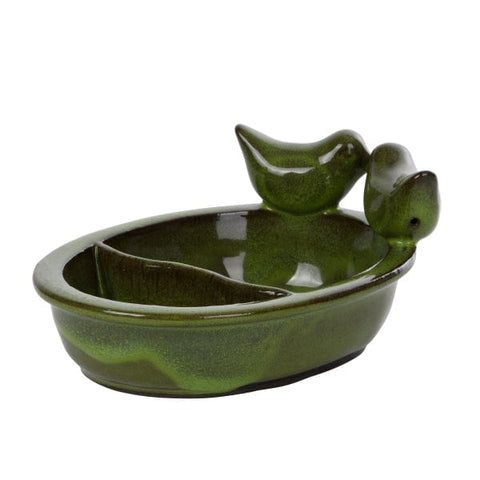 Fallen Fruits Ceramic Bird Bath and Feeder - Assorted Colours