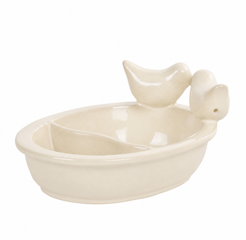Fallen Fruits Ceramic Bird Bath and Feeder - Assorted Colours
