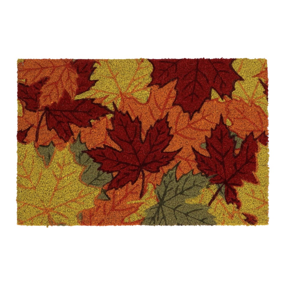 Fallen Fruits Coir Doormat Rubber Leaves