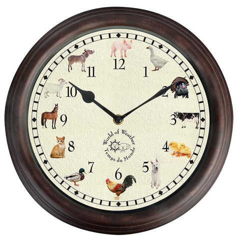 Fallen Fruits Wall Clocks Fallen Fruits Farm Animal Sound Clock
