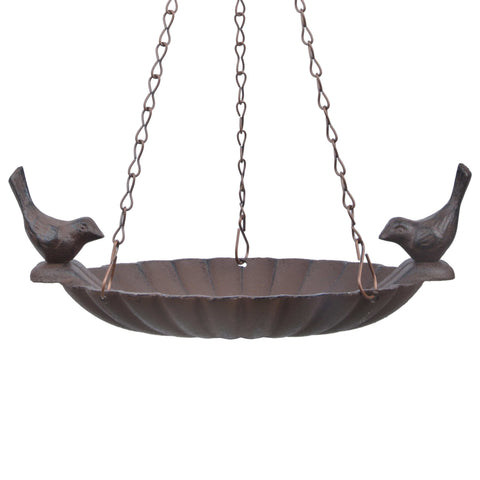 Fallen Fruits Bird Baths Fallen Fruits Hanging Bird Bath with 2 Birds