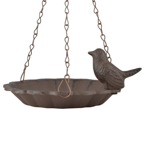 Fallen Fruits Bird Feeders Fallen Fruits Hanging Brid Bath with 1 Bird