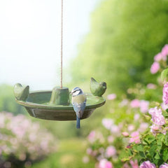 Fallen Fruits Bird Baths Fallen Fruits Hanging Ceramic Bird Bath Assorted Colours