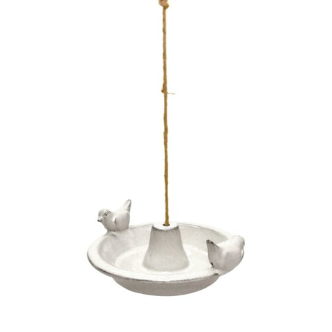 Fallen Fruits Bird Baths Cream Fallen Fruits Hanging Ceramic Bird Bath Feeder Assorted Colours