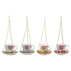 Fallen Fruits Bird Feeders Fallen Fruits Hanging Teacup Feeder Assorted Designs
