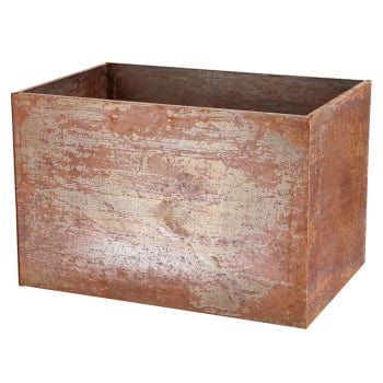 Fallen Fruits Planters & Pots Fallen Fruits Rust Planter Rectangular Low