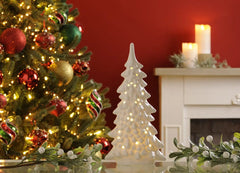 Festive LED Faux Trees Festive 29cm Lit Porcelain White Tree