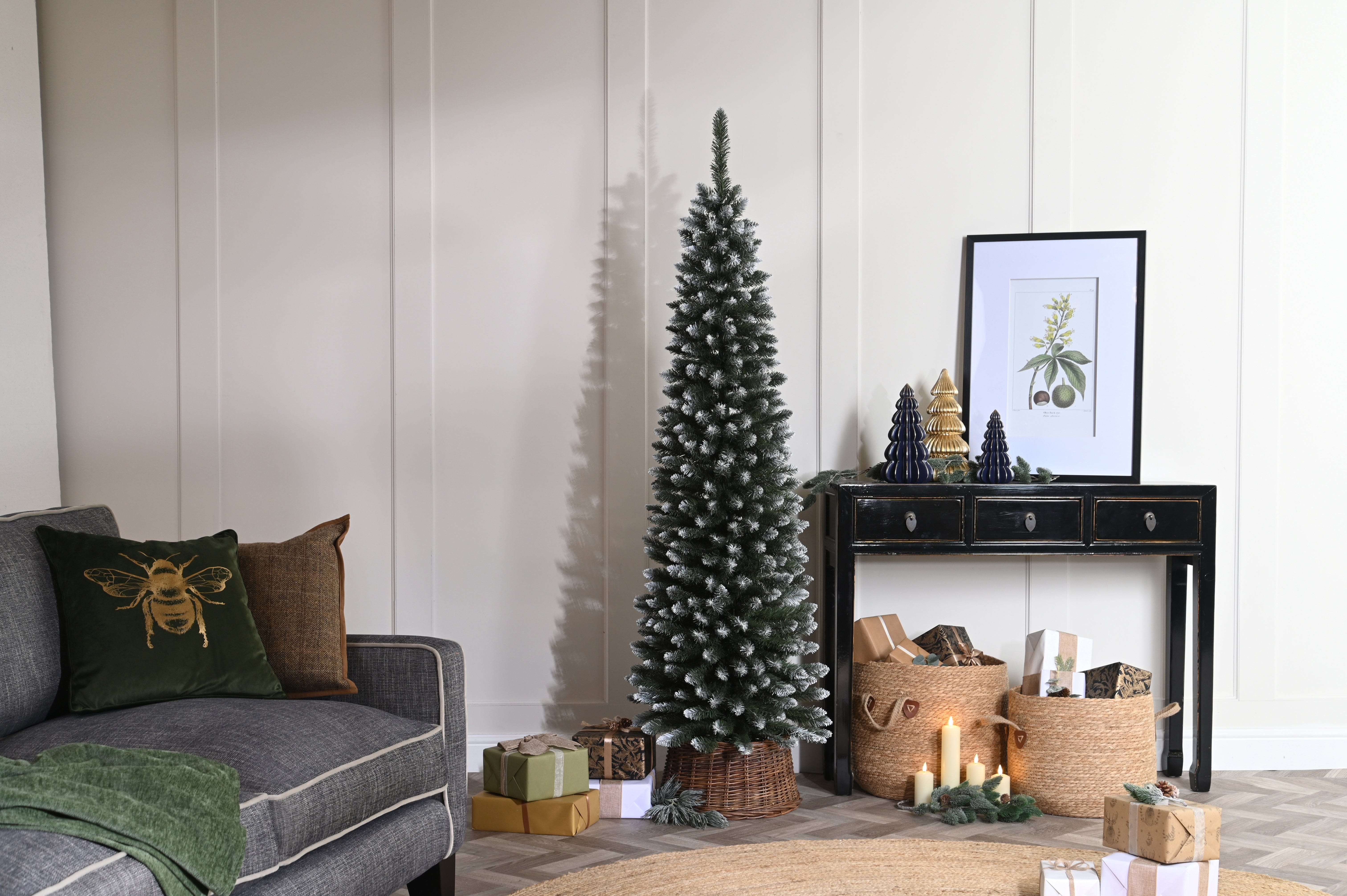 Festive Artificial Trees Festive Alpine Slim Fir Christmas Tree 210cm/7ft