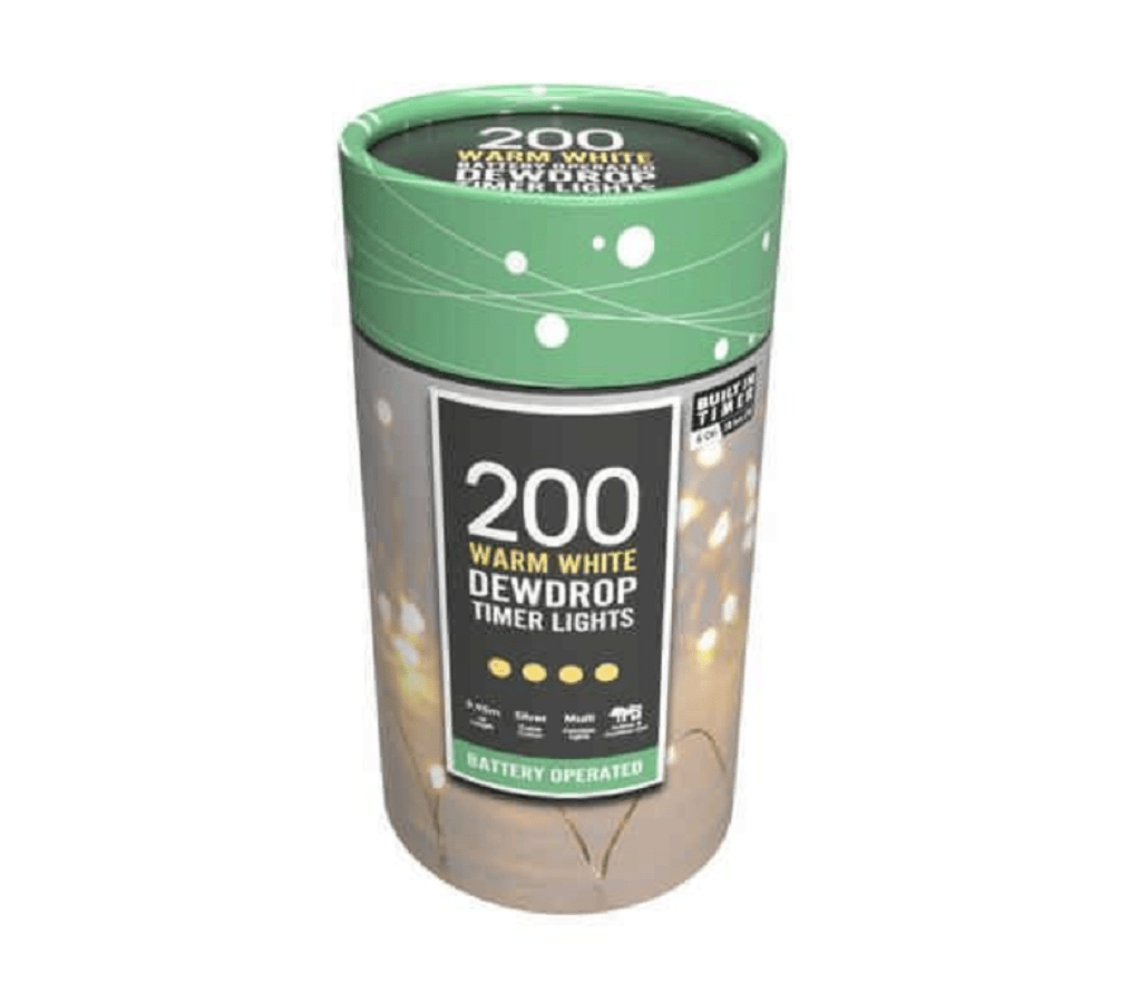 Festive BO Dewdrop String Lights Warm White Trowell Garden Centre