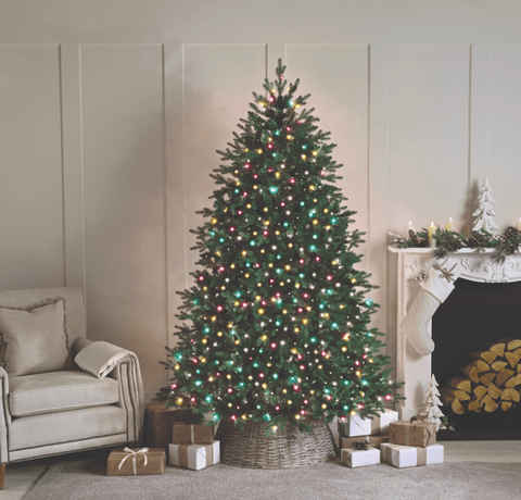 Festive String Lights Christmas Festive Christmas 1000 Compact Lights - Aurora