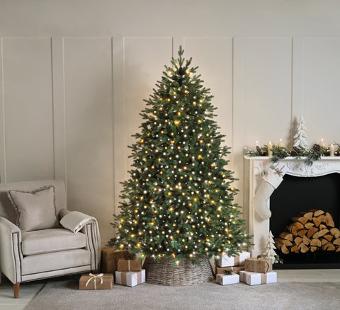 Festive String Lights Christmas Festive Christmas 1000 Compact Lights - Warm White and White