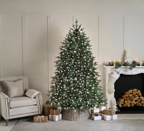 Festive String Lights Christmas Festive Christmas 1000 Compact Lights - White