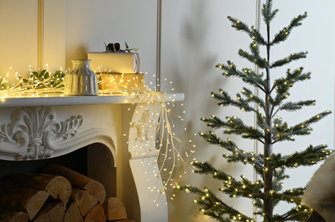 Festive Twig Trees Festive Christmas 120cm Lit Microdot Branch - White