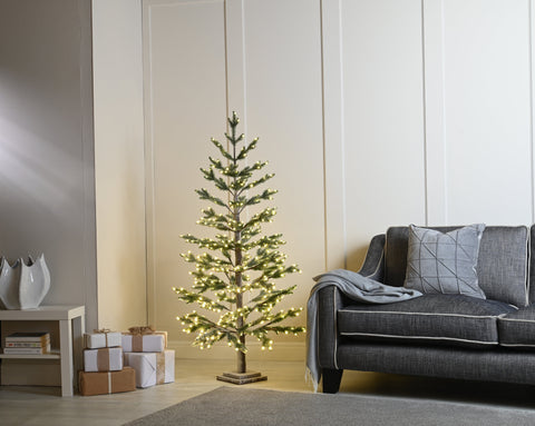 Festive Twig Trees Festive Christmas 120cm Snowy LED Twig Tree