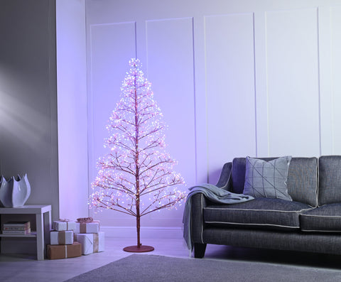 Festive Twig Trees Festive Christmas 180cm Lit Colour Changing Starburst Tree
