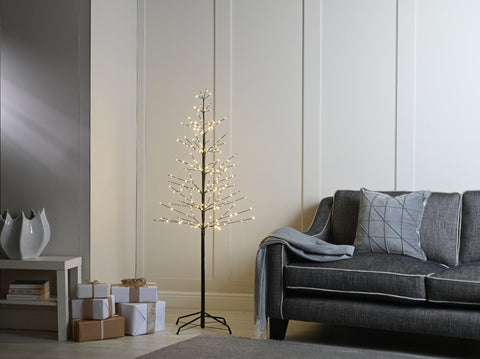 Festive Twig Trees Festive Christmas 180cm Lit Mini Xmas Microdot Tree Black