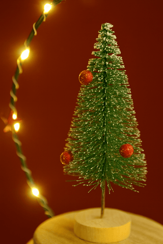 Festive Wooden Models & Scenes Festive Christmas 19cm B/O Lit Wire Ring With Santa on Base