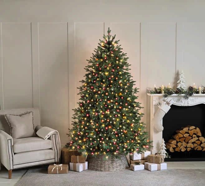 Festive String Lights Christmas Festive Christmas 2000 Compact Lights - Warm White and Red