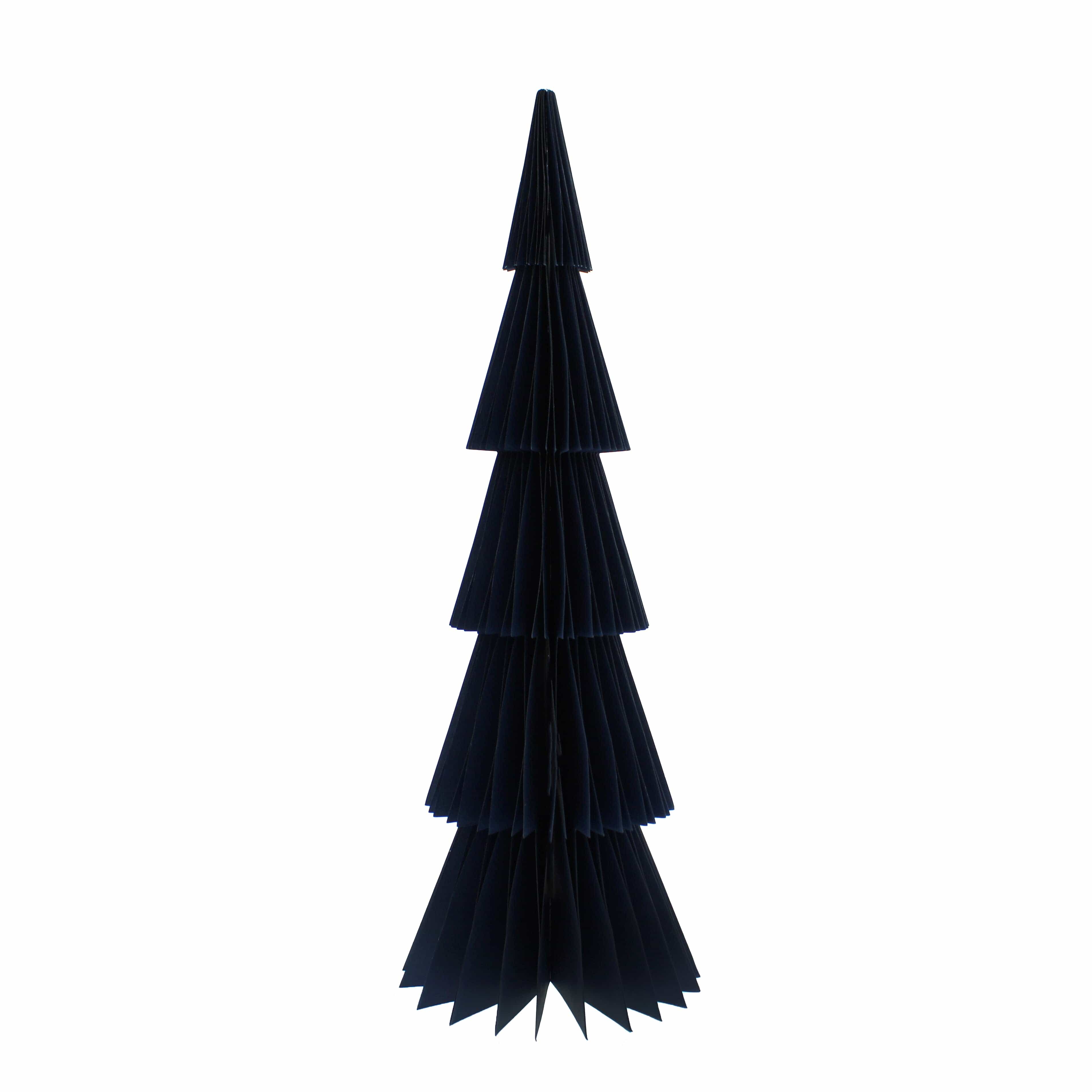 Festive Models & Scenes Festive Christmas 35cm Navy Blue Paper Christmas Tree