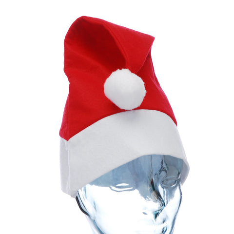 Festive Christmas Hats Festive Christmas 42cm Red Felt Hat White Cuff