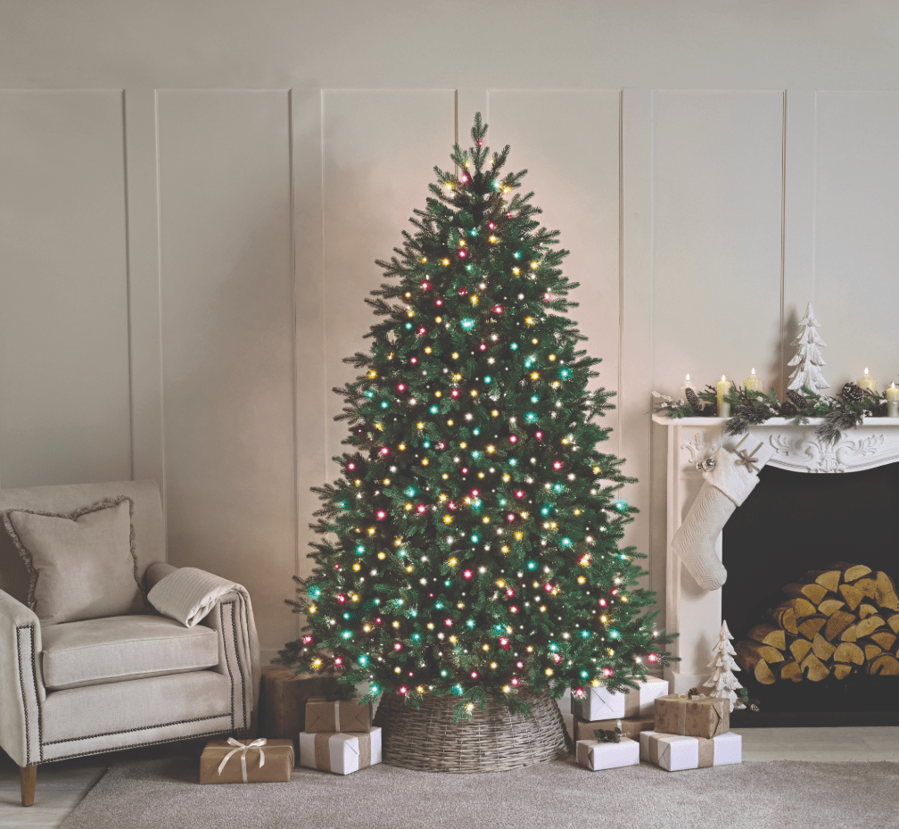 Festive String Lights Christmas Festive Christmas 500 Compact Lights - Aurora