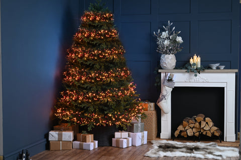 Festive String Lights Christmas Festive Christmas 500 Multifunction Cluster Lights - Red and Warm White