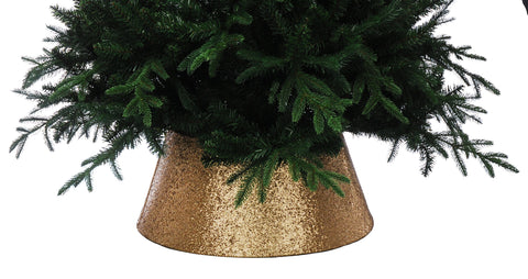 Festive Tree Skirts Festive Christmas Gold Sparkle Tree Skirt