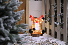 Festive Acrylic LED Figurines Festive Christmas LED 30cm lit acrylic Reindeer