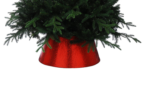 Festive Tree Skirts Festive Christmas Red Sparkle Tree Skirt