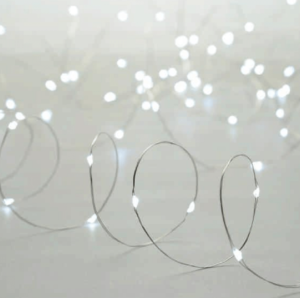 Festive String Lights Festive Dewdrop String Lights White