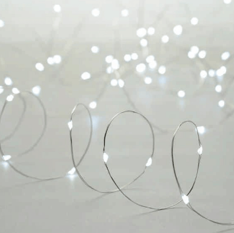 Festive String Lights Festive Dewdrop String Lights White